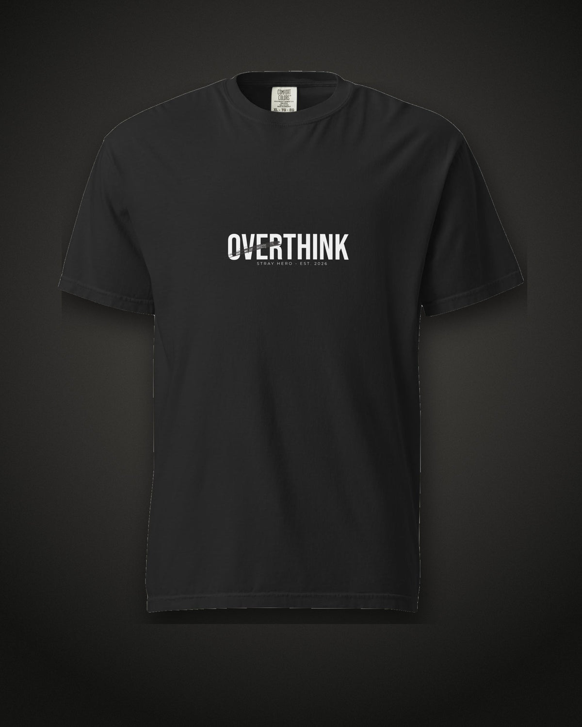 Overthink Tee, black