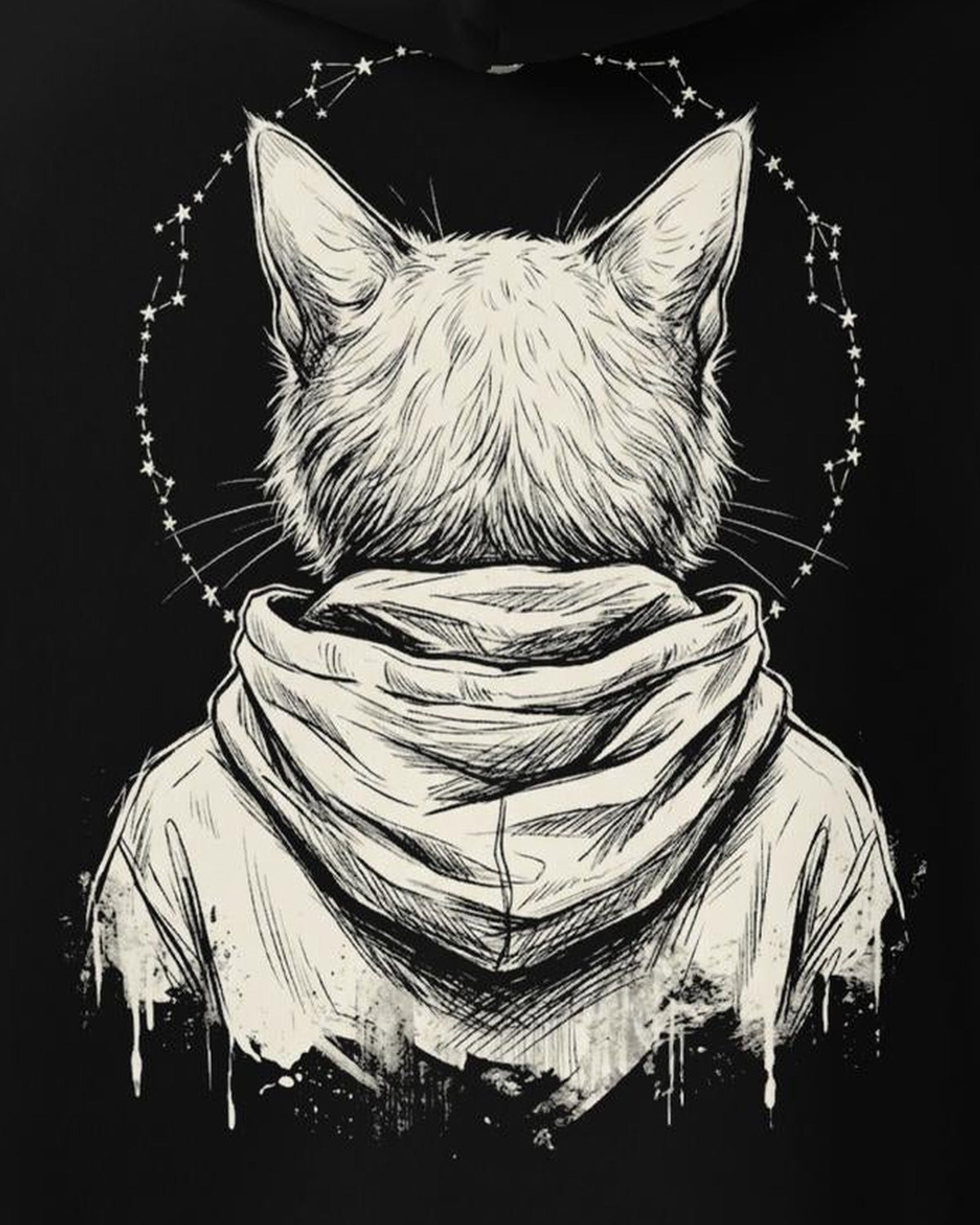 Patron Saint Hoodie, print detail