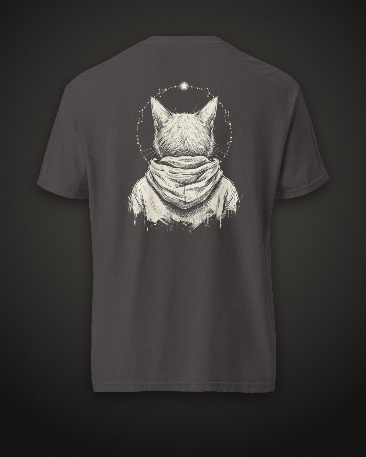 Patron Saint Tee, back print, graphite