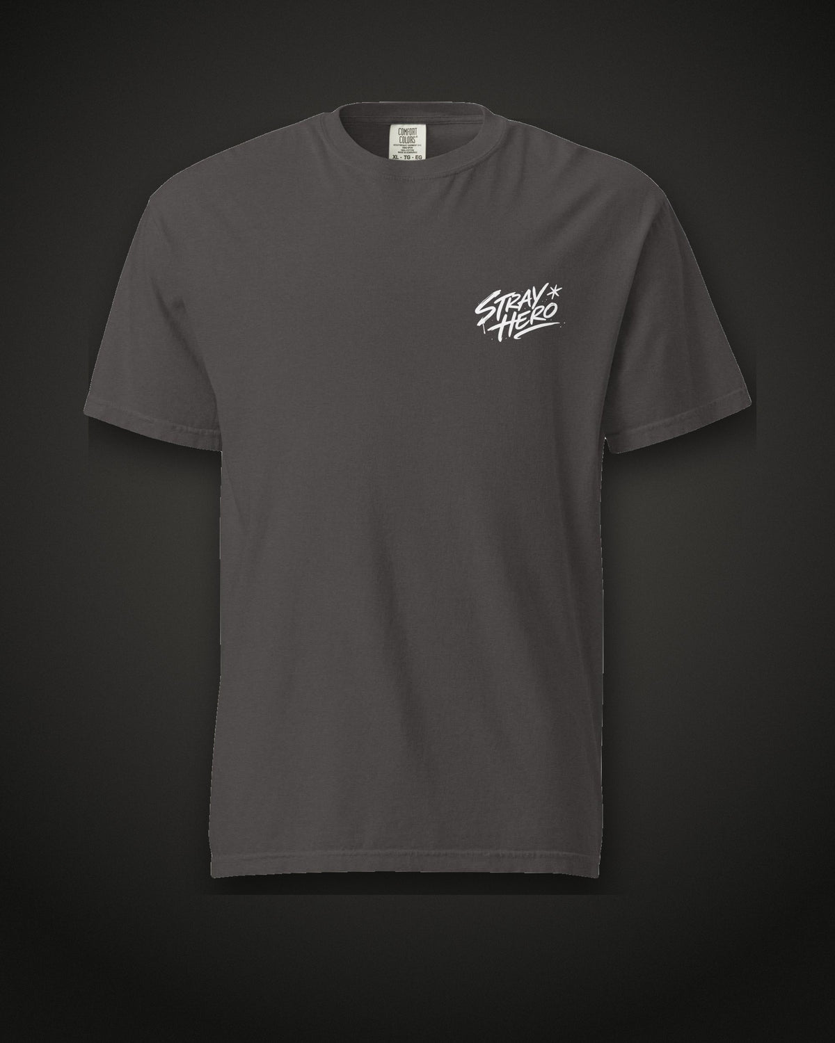 Patron Saint Tee, front, graphite
