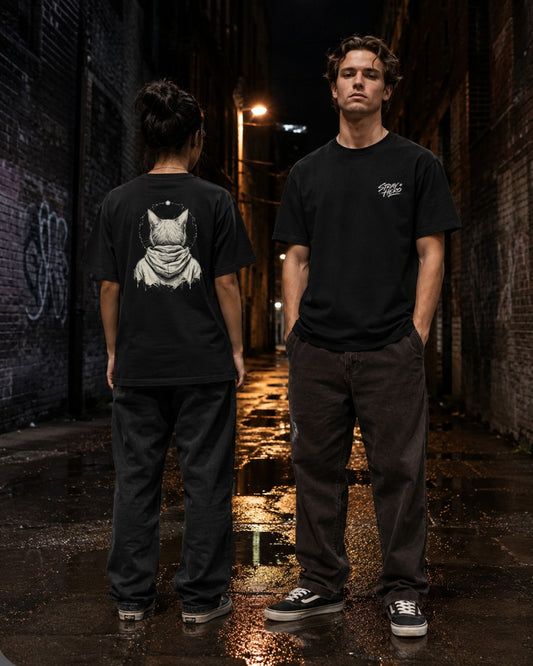 Patron Saint — Tee — Lifestyle — AI-generated visual