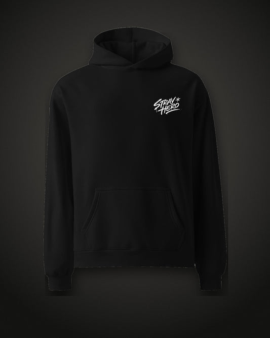 Rosary Hoodie, front, black