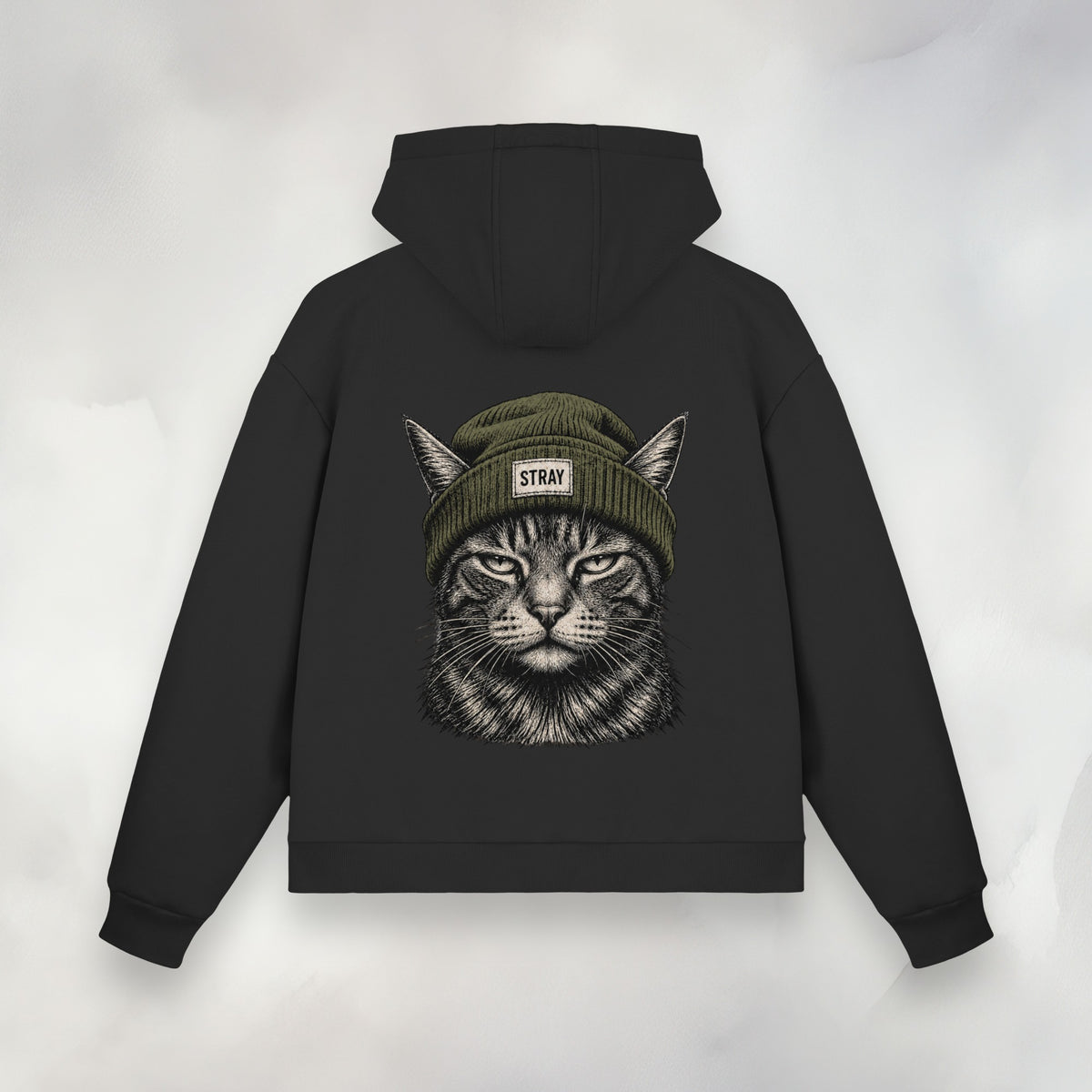 Script Zip Hoodie Rückseite