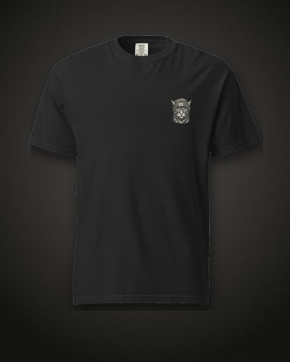 Beanie Cat Tee Shade, front, black