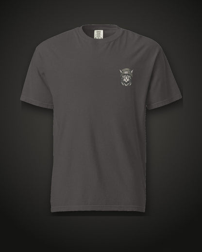 Beanie Cat Tee Shade, front, graphite