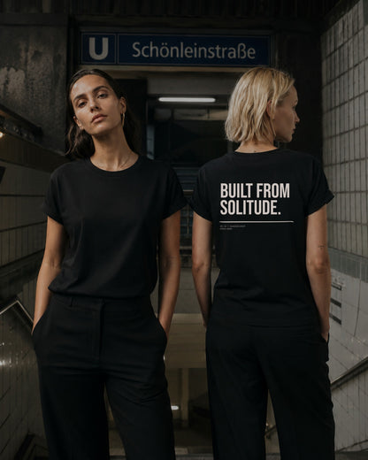 Built From Solitude Women's Tee — Lifestyle — AI-generated visual