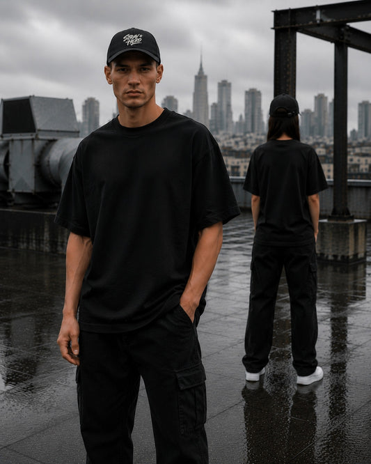 Signature 6-Panel Cap — Lifestyle — AI-generated visual