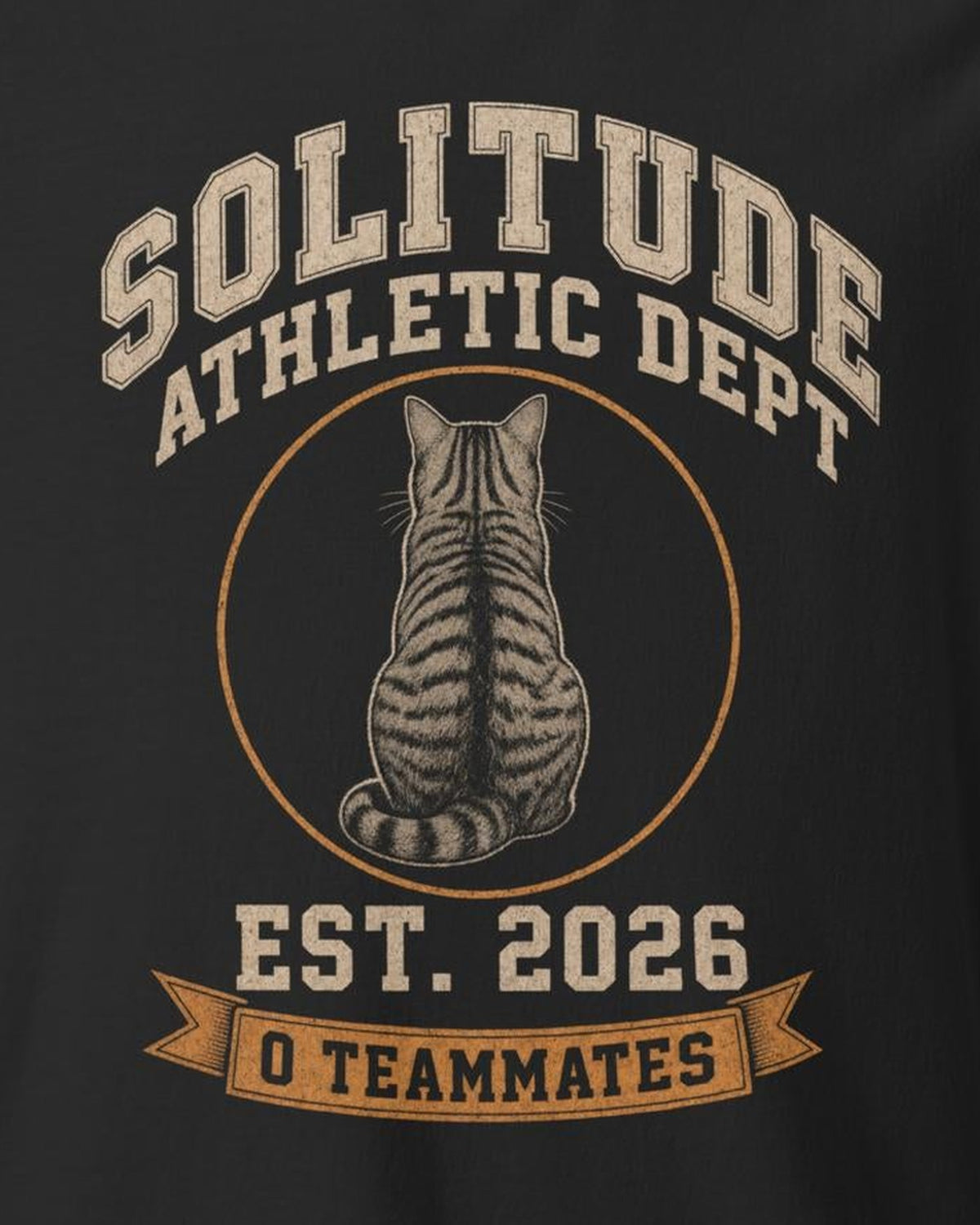 Solitude Athletic Dept. Tee, print detail