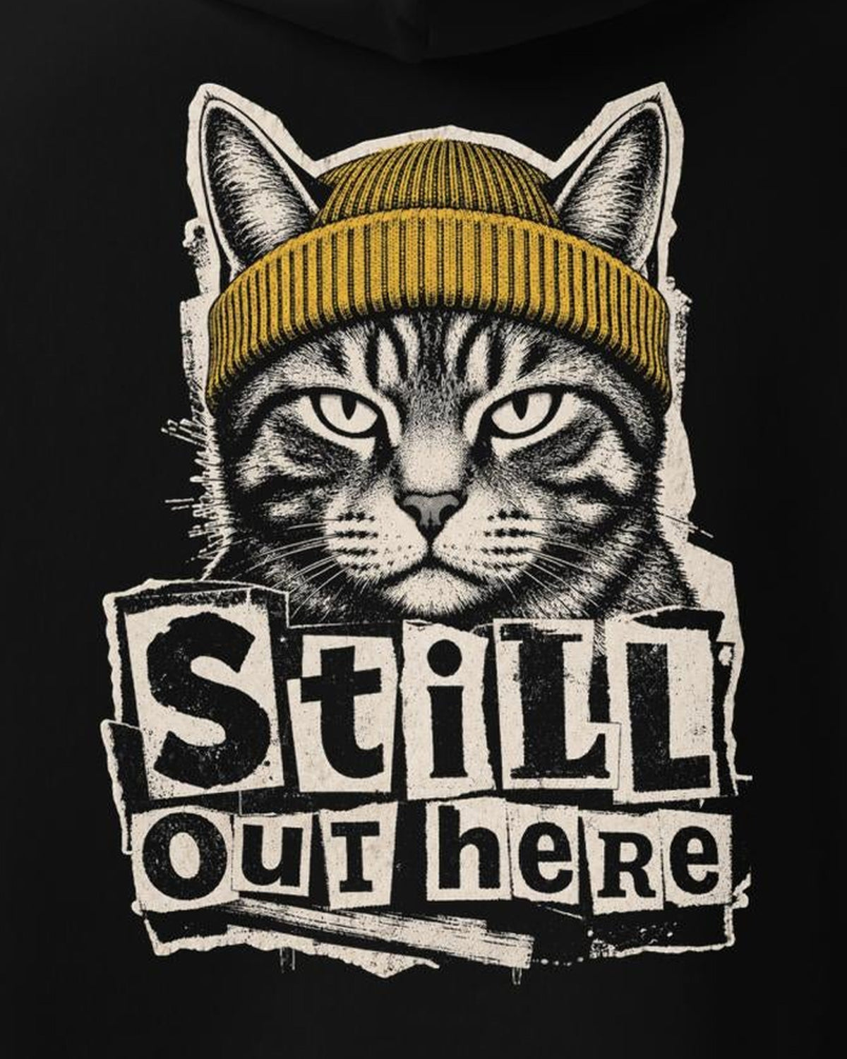 Still Out Here Hoodie, print detail