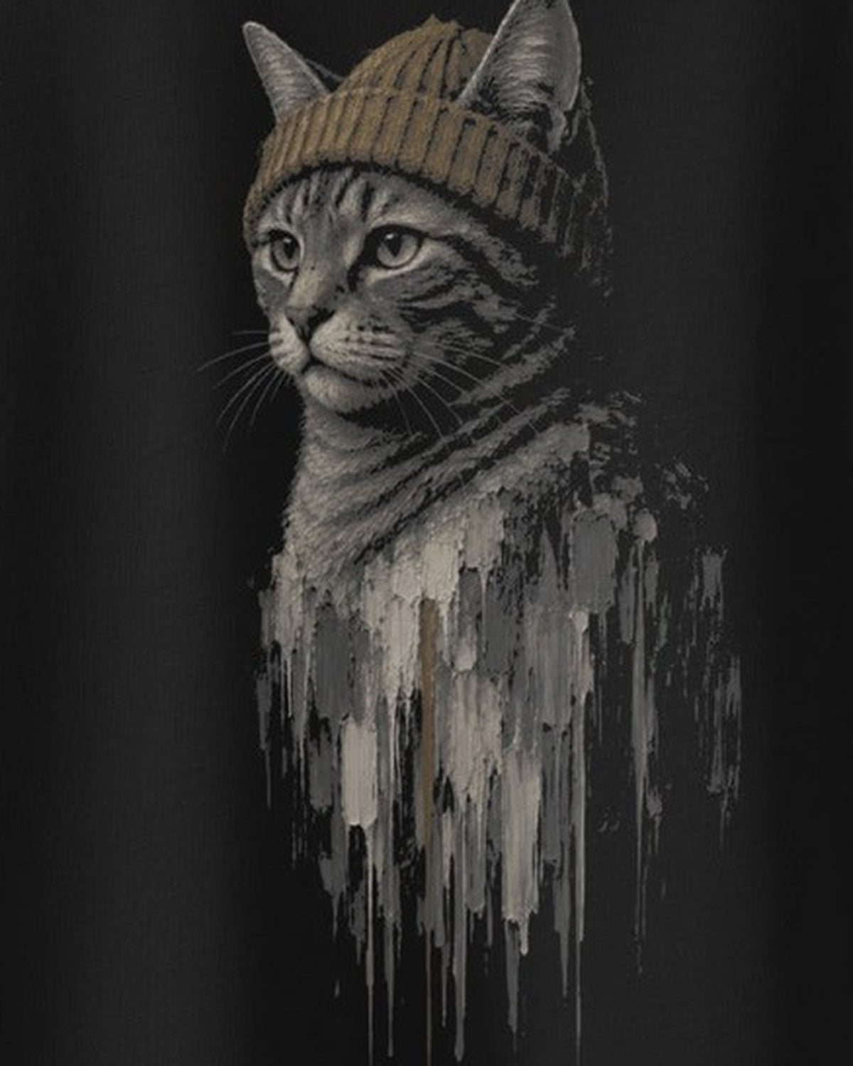 Still Wet Oversized Tee, print detail