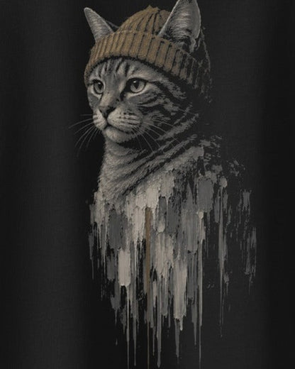 Still Wet Oversized Tee, print detail