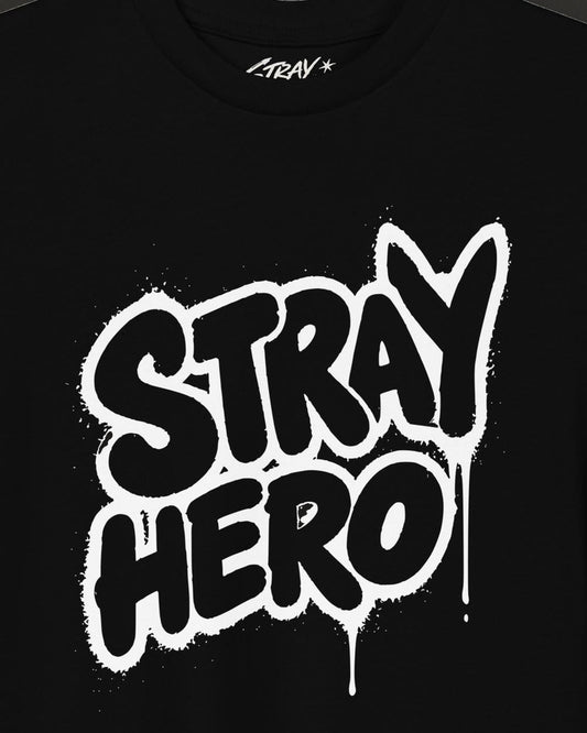 Stray Hero Kids Graffiti Tee, print detail