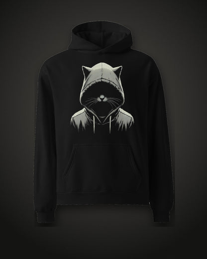 Out of the Dark Hoodie, front print, black