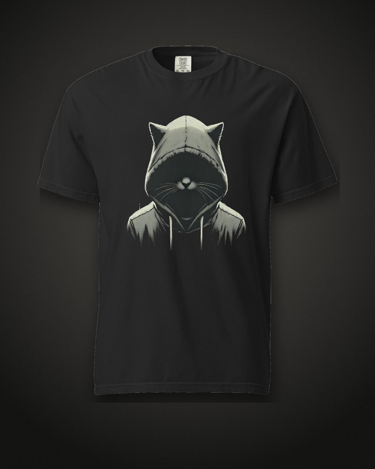 Out of the Dark Tee, front print, black