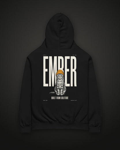 Unit 01 Ember Back Print Hoodie, back print, black