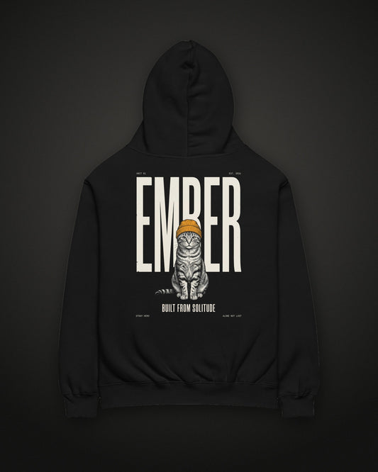 Unit 01 Ember Back Print Hoodie, back print, black