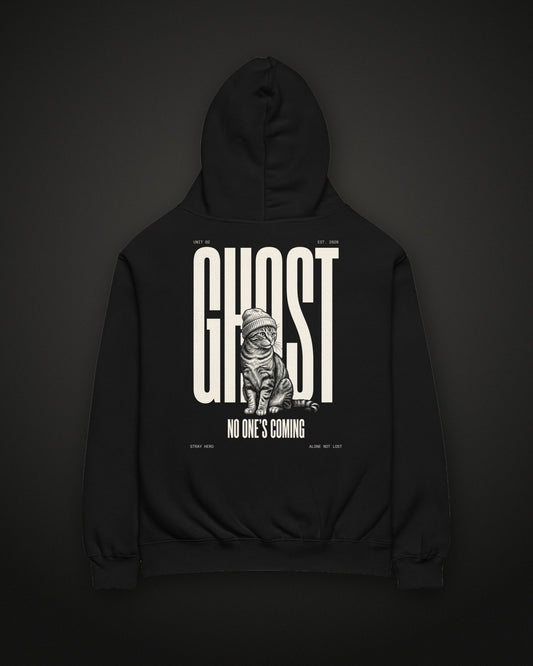 Unit 02 Ghost Back Print Hoodie, back print, black