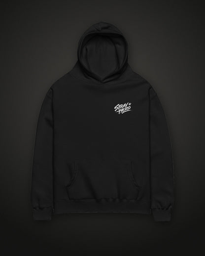 Unit 03 Shade Back Print Hoodie, front, black