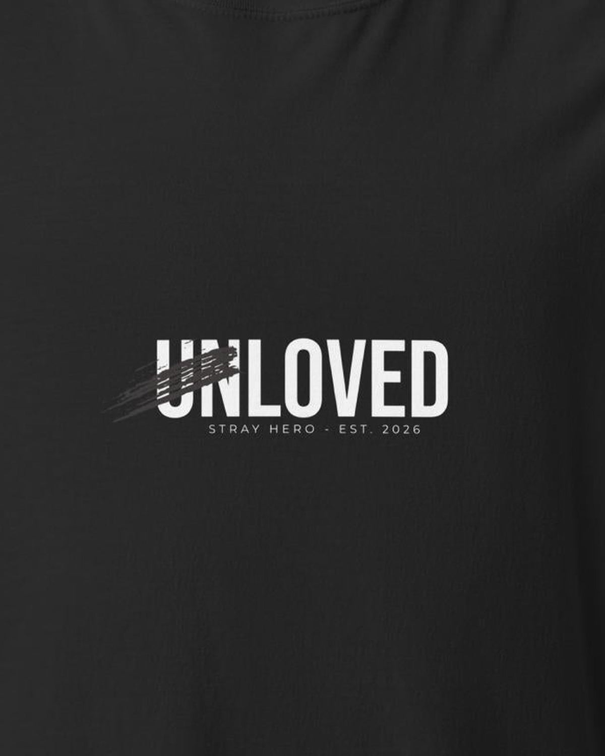Unloved Tee, print detail