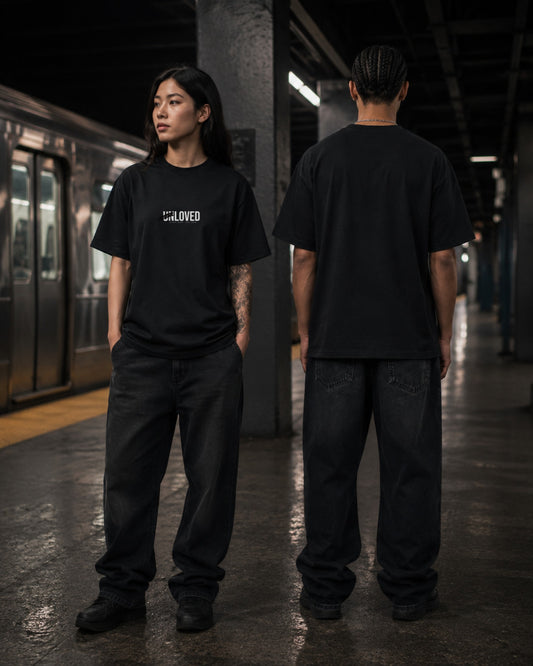 Unloved Tee — Stray Hero Lifestyle — AI-generated visual